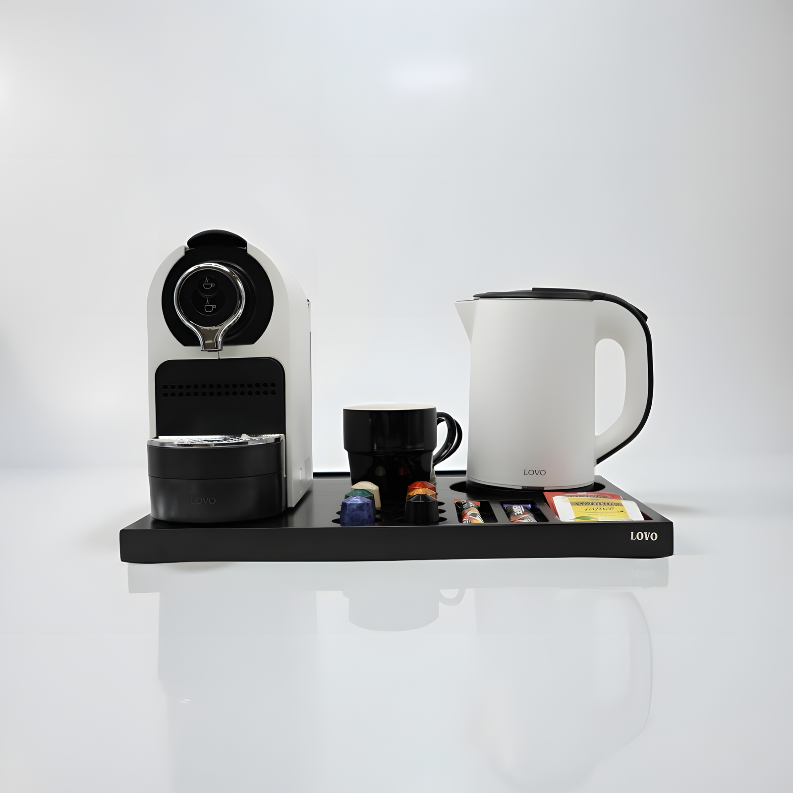 Coffee Machine White Set